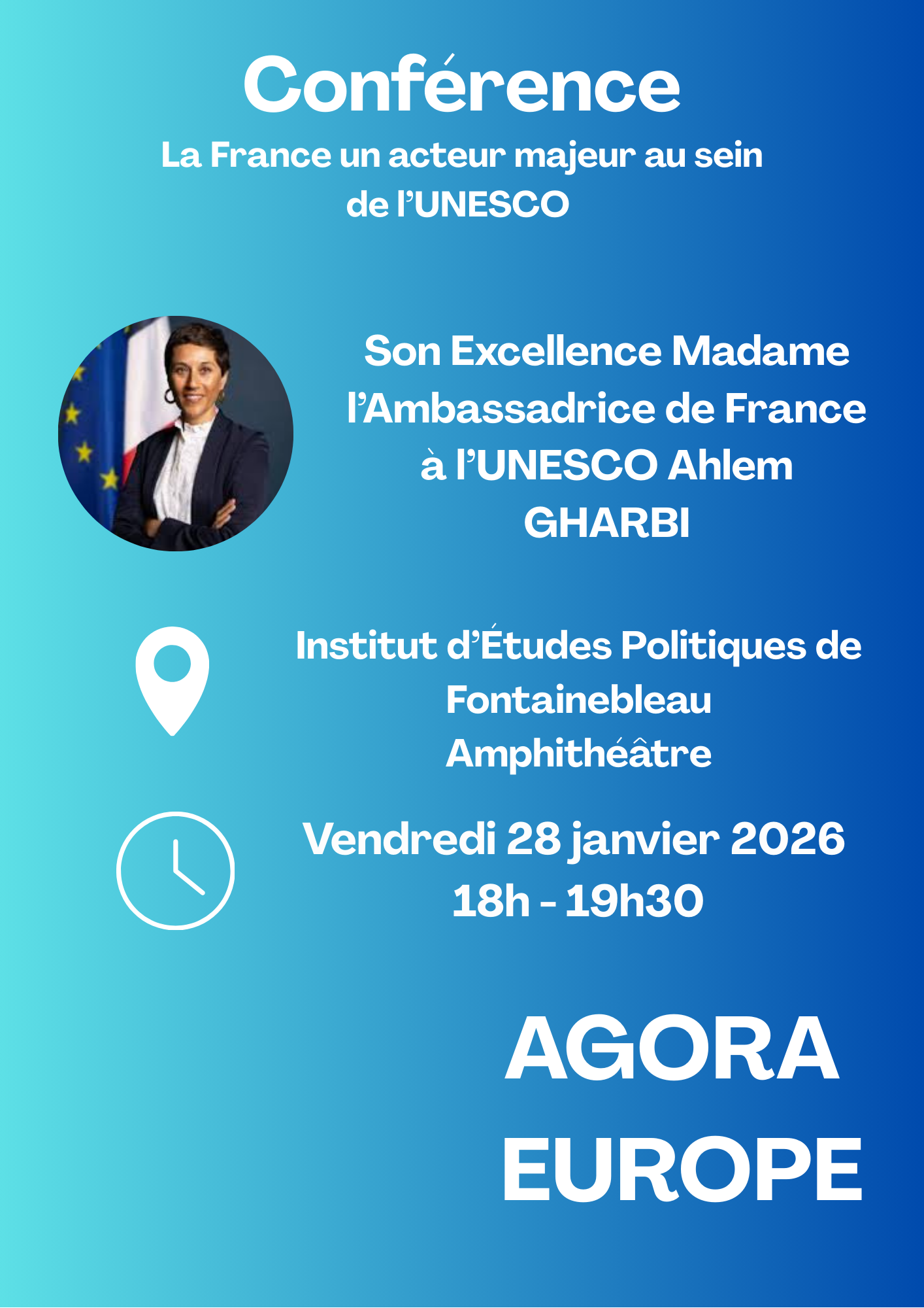 Conférence de Son Excellence Madame l&rsquo;Ambassadrice de France, représentante permanente de la France à l&rsquo;UNESCO 28/01/2026